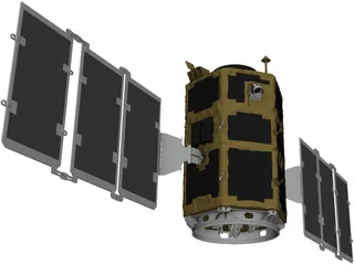 Kompsat 2 Artificial Satellite 3D Model preview
