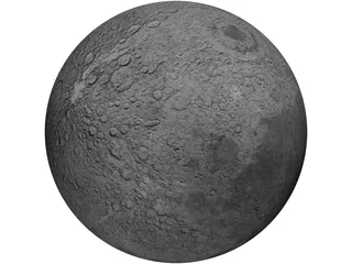Moon 3D Model preview