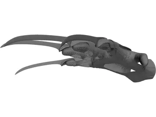 Bladed Glove 3D Model preview
