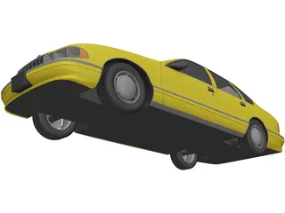 Chevrolet Taxi 3D Model preview