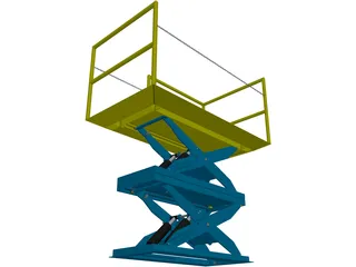 Scissor Lift 3D Model preview