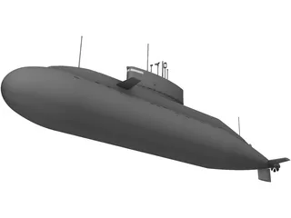 Submarine 3D Model preview