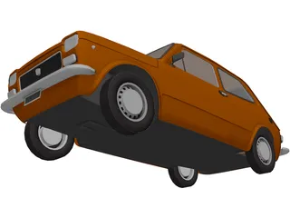 Fiat 127 (1971) 3D Model preview