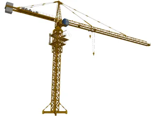 Tower Crane 3D Model preview