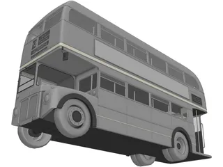 Double Decker Bus 3D Model preview