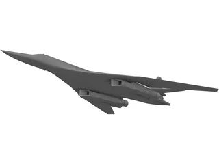 Tupolev Tu-160 3D Model preview