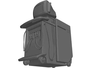 Ultrasound Machine 3D Model preview