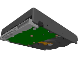 Hitachi 3.5 Inch SATA HDD 3D Model preview