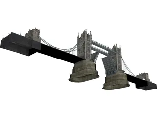 Tower Bridge 3D Model preview