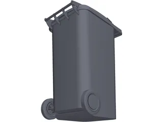 Wheelie Bin 3D Model preview