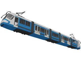 Electric train 3D Model preview