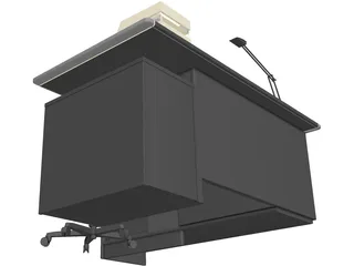 Full Desk Set 3D Model preview