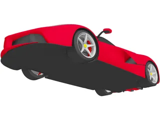 Ferrari LaFerrari 3D Model preview