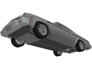 Chevrolet El Camino (1973) 3D Model preview