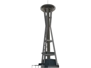 Seattle Space Needle 3D Model preview