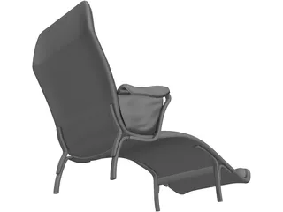 Luxury Chair 3D Model preview