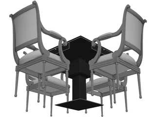 MaJiang Desk 3D Model preview