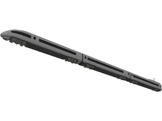 Train 3D Model preview