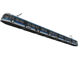 Modern Street Car 3D Model preview