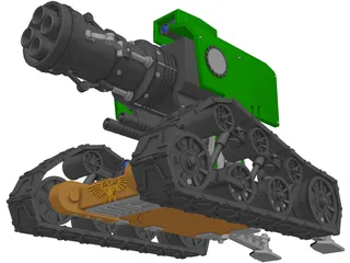 Space Marine Tank 3D Model preview