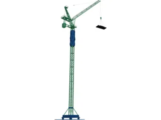 Tower Crane 3D Model preview