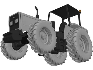 Tractor 3D Model preview
