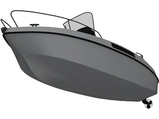 Speedboat 3D Model preview