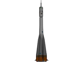 Soyuz Rocket 3D Model preview
