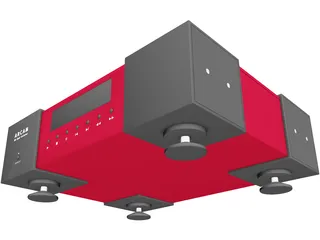 Audio CD Player 3D Model preview