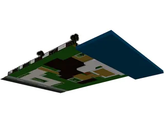 Modern House 3D Model preview