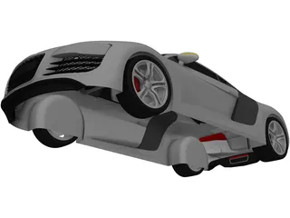 Audi R8 3D Model preview
