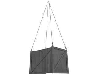 Container with Hooks 3D Model preview