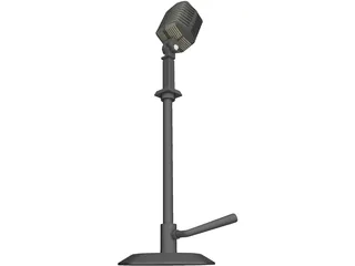 Microfone 3D Model preview