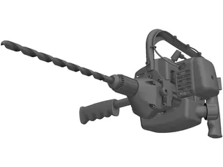 Hand Drill 3D Model preview