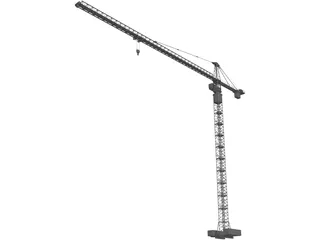 Tower Crane 3D Model preview