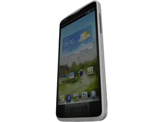 Huawei Ascend Android Phone 3D Model preview
