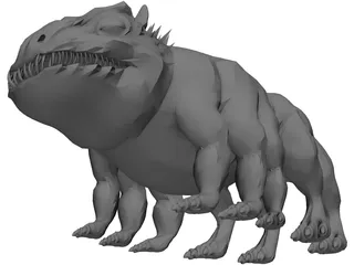 Woola the Barsoomian Calot 3D Model preview