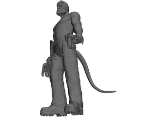 Hellboy 3D Model preview