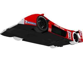 Toyota GT1 TS020 3D Model preview