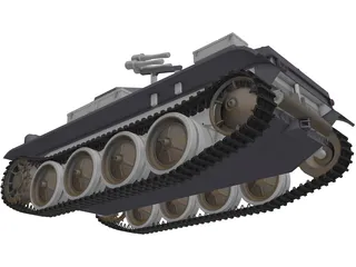 PzKpfw II Flamethrower Flamingo 3D Model preview