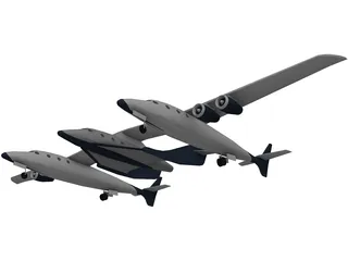 Virgin Galactic 3D Model preview