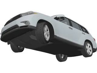 Toyota Highlander (2011) 3D Model preview
