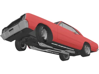 Dodge Dart HEMI Super Stock (1968) 3D Model preview