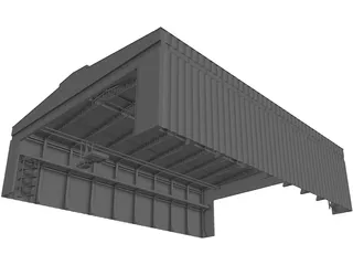 Hangar 3D Model preview