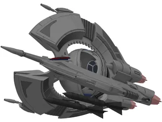 Star Wars Droid Tri-Fighter 3D Model preview