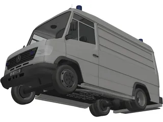 Mercedes-Benz Vario Rettungs 3D Model preview