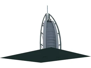 Burj al-Arab 3D Model preview