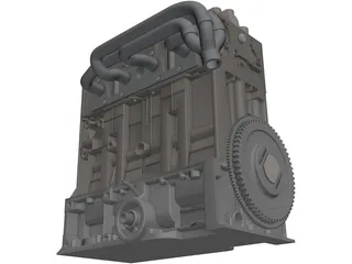 Citroen/Peugeot Engine 3D Model preview