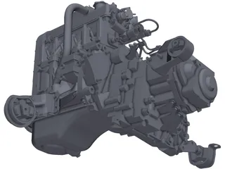 Vaz 21083 Engine 3D Model preview