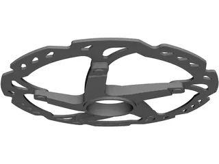 Shimano Disc 160 Centerlock XTR 3D Model preview